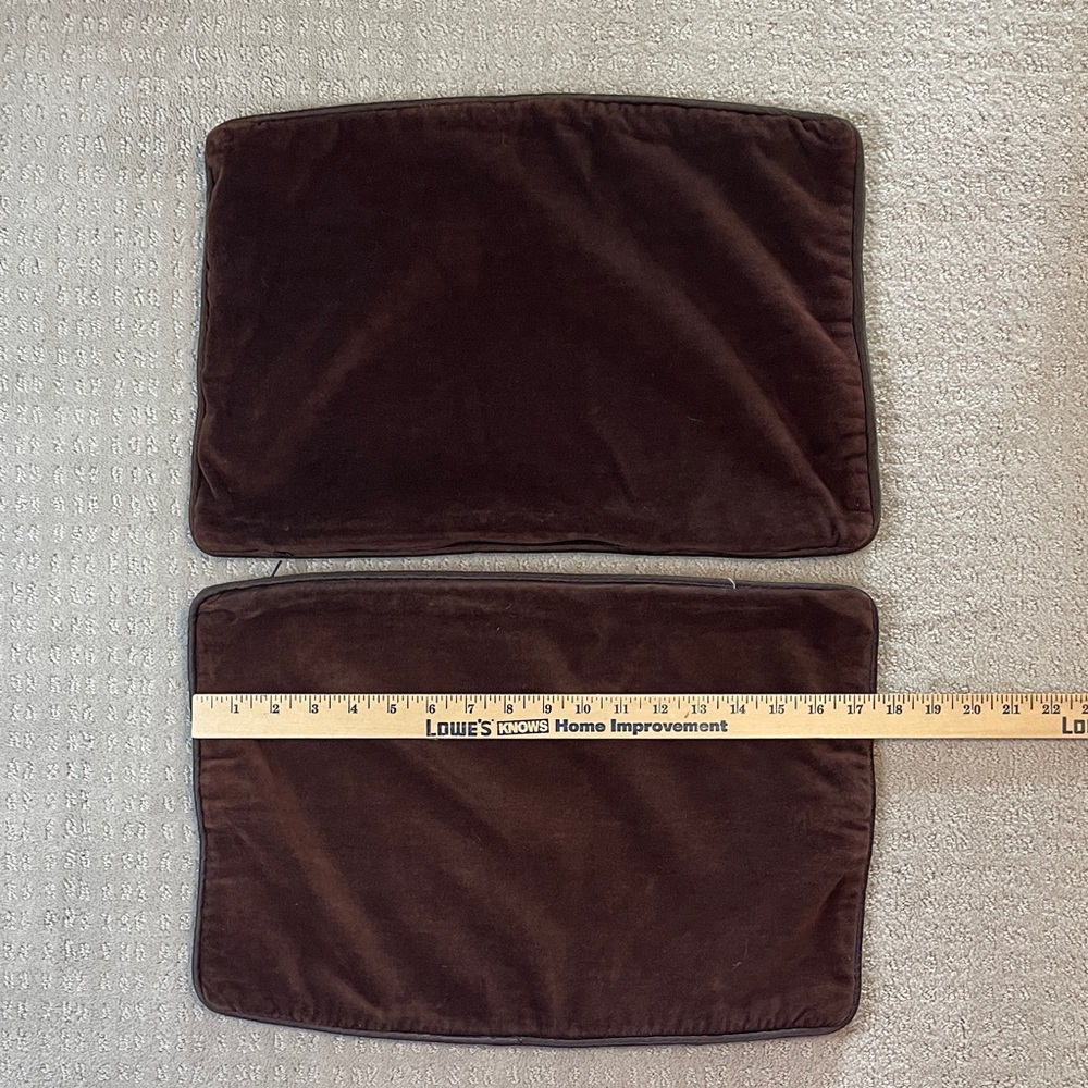 Crate&Barrel Brown Accent Pillows